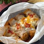 3分レンジで包み蒸し♡厚揚げの豚キムチ〜ズ巻き