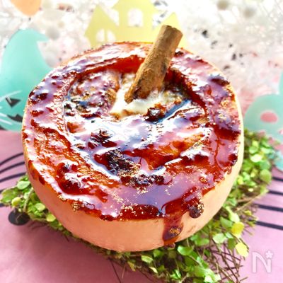 材料2つでバターナッツかぼちゃの簡単クレームブリュレ