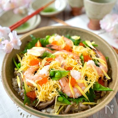 ちらし寿司〜きのこたっぷり低糖質【糖質制限・ダイエット】