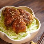 《衣サクサクッ♪》お魚で味噌カツ丼