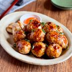 黄金比だれで作る！【まんまるつくねの焼き鳥風】