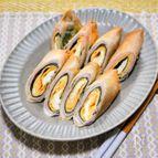 カリッと食べる「薄焼き卵とハムの揚げ春巻き」