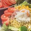 すみれの作ってみた!投稿(主食、おつまみ、もう一品に【ごまドレラーメンサラダ】)