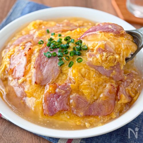 食材2つ◎とろとろ絶品♪【ハム天津飯】
