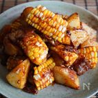 手が止まらない‼︎『甘辛じゃがとうもろこし』