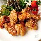 鶏肉のみそ照り焼き