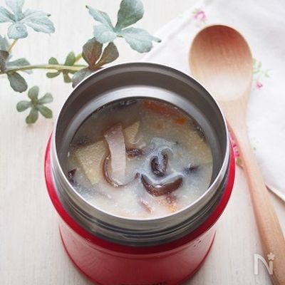 【スープジャー】中華風具沢山豆乳スープ