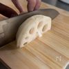 秋のごちそう【れんこんの和風グラタン】の下準備