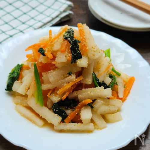 ポリポリ美味しい♪【大根のごま塩ナムル】作り置きに