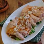 レンジで簡単！＊簡単棒棒鶏(バンバンジー)風蒸し鶏＊