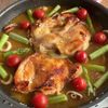 夏野菜とイカのカレーパエリアの工程3