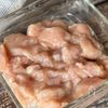 鶏むねえのき明太の工程1