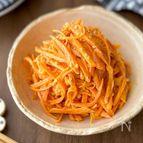 【食材1つで！人参のごまマヨ和え】炒めて美味しい♡