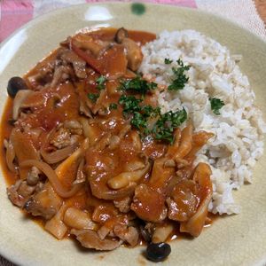 ゆっこの作ってみた!投稿(【豚肉のこく旨ハヤシライス】簡単手作り♪炒めて煮るだけ◎)