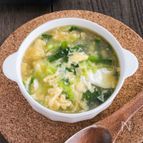 ふわとろっ♡コク旨スープが癖になる！【白菜とニラの卵スープ】