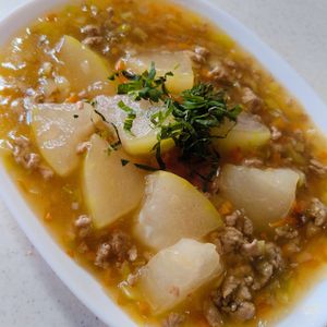 もんぶらん°・*:.。.☆の作ってみた!投稿(冬瓜のそぼろ煮)