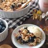 米粉で作る☆ブルーベリークランブル。