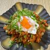楽ラク手抜キッチン🐶🐾の作ってみた!投稿(レンジで作る♪【肉味噌温玉やっこ】)