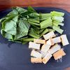 【厚揚げと小松菜のマヨたま炒め】パパッと10分！栄養◎の工程1