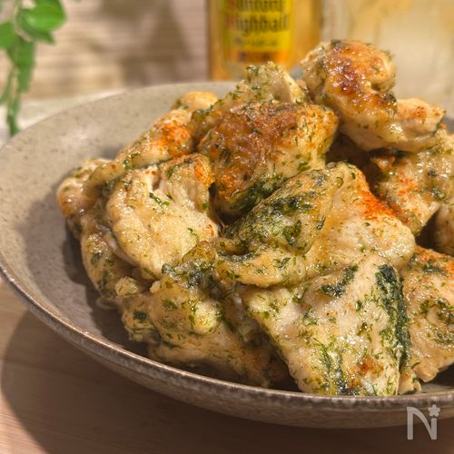 【鶏むね肉レシピ】のり塩やみつきチキン♪