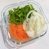 サバ竜田揚げの南蛮野菜添えの下準備