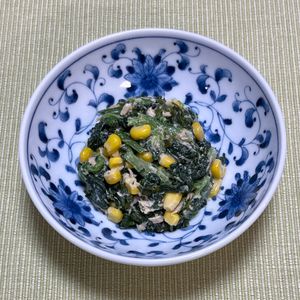 キャピタンの作ってみた!投稿(鉄分ミネラル女子応援☆【ほうれん草とわかめのマヨサラダ】)