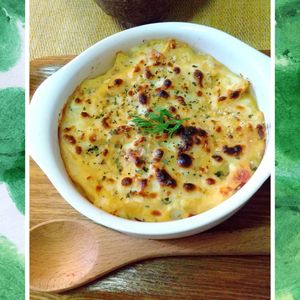 チョロリスの作ってみた!投稿(【ベーコンポテトお豆腐グラタン】レンジ＆トースターで早ウマ！)