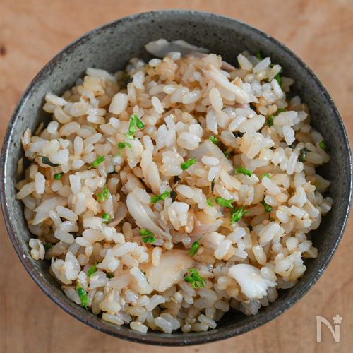 ホッケの干物があったら!ホッケと大葉の混ぜごはん