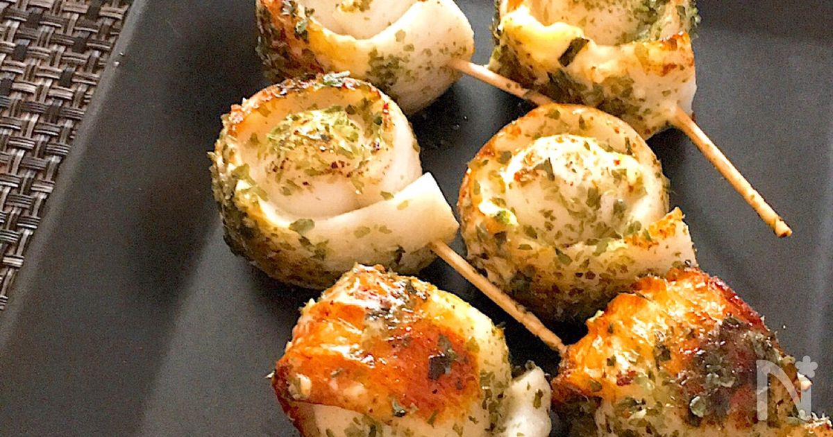 お弁当にも♡おつまみにも♡簡単うずちく磯辺焼き