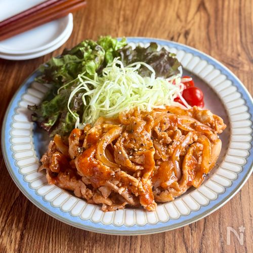 簡単・失敗知らず!子どもも喜ぶ♪【ポークケチャップ炒め】