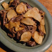 新生姜たっぷり牛肉の炒め|台湾家庭料理
