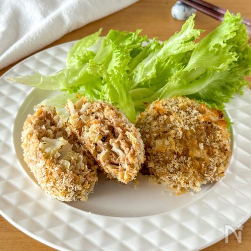 オーブンでほったらかし！サクサク揚げないメンチカツ