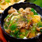 【餡掛けで心を温める!!】餡掛けきのこ豆腐