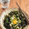 【韓国のりたっぷり!釜玉うどん】レンジで簡単！
