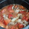 鶏肉のトマトチーズ煮込みの工程3