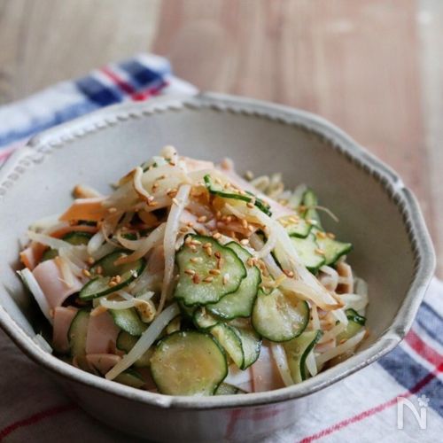 昔懐かしい、みんな大好きな味【中華風もやしサラダ】