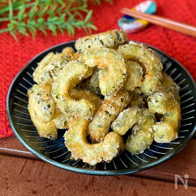 苦味をおさえてカリザクッ！夏のおつまみ「ゴーヤ唐揚げ」