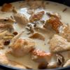 鶏ときのこのクリーム煮【むね肉なのに柔らかすぎる！】の工程3