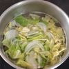 春野菜と海苔おかかのマカロニサラダの下準備