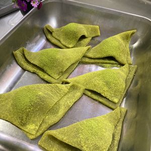 そら・ゆずの作ってみた!投稿(レンジで簡単♪抹茶生八ツ橋)