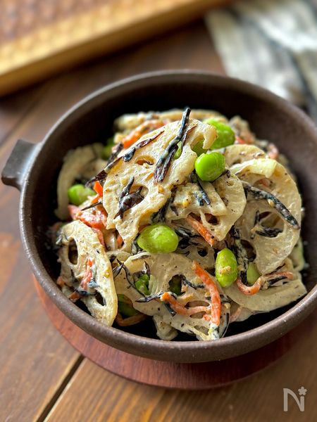 【ひじきとれんこんのデリ風サラダ】レンジで簡単！栄養満点