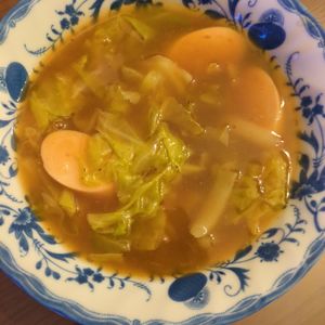 たりおの作ってみた!投稿(レンジで5分！和風カレースープ)