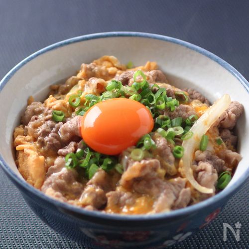 【再現】吉野家期間限定!月見牛とじ丼♪