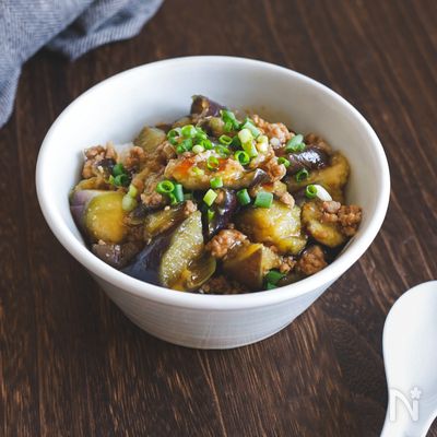 麻婆ナス丼【フライパンで簡単】