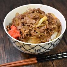 ガッツリ正統派!にんにく牛丼