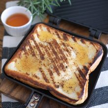 ホットサンドメーカーで簡単♪香ばしプリンのフレンチトースト