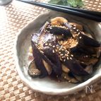 レンジ調理で5分で完成♡無限なすの中華サラダ