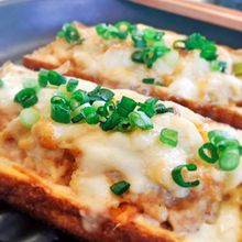 厚揚げのツナ・マヨのせ☆チーズ焼き