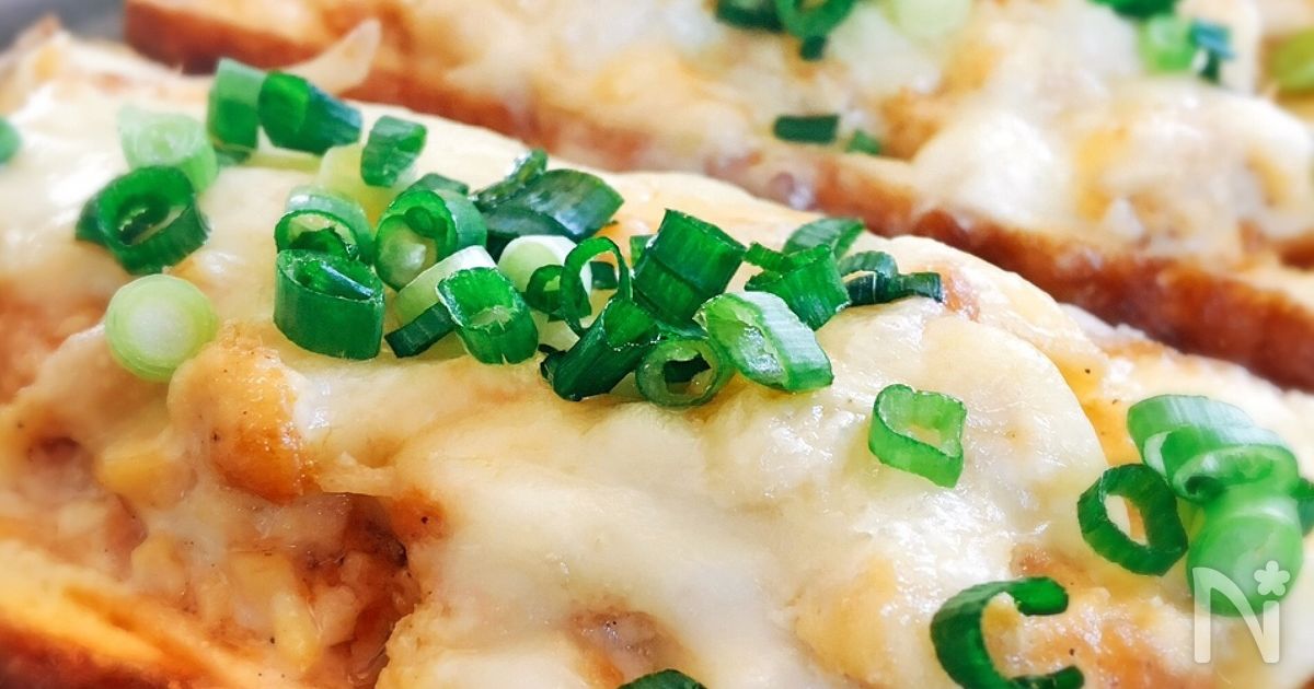 厚揚げのツナ・マヨのせ☆チーズ焼き
