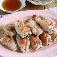 椎茸しそチーズのカリッと肉巻き